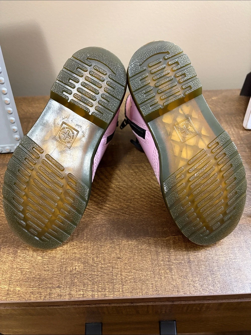 Dr. Martens shiny pink